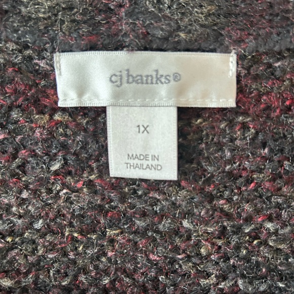 CJ Banks Long Multi-Colored Cardigan - Picture 4 of 6